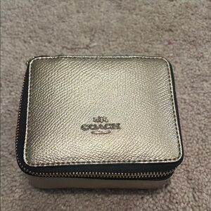 Coach Metallic Gold jewelry case